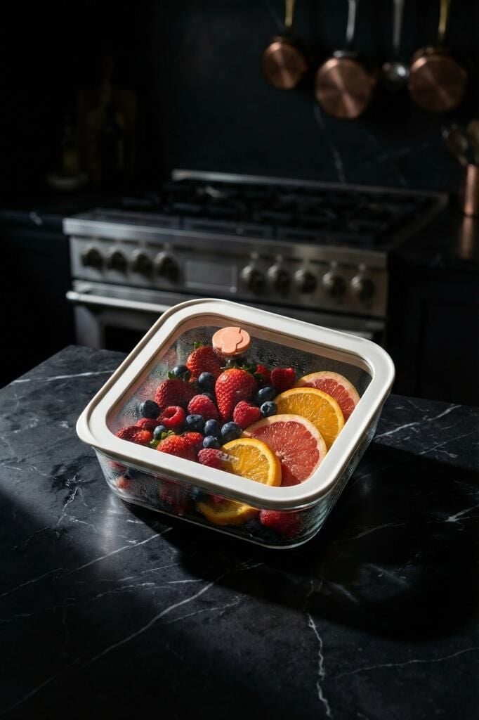 MAXWELL BOROSİLİKAT CAM SAKLAMA KABI 610ML