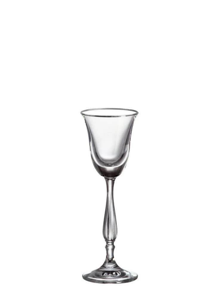 FREGATA GÜMÜŞ YALDIZLI 6'LI KAHVE YANI KADEH 60ML
