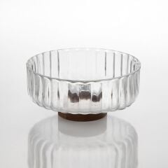 AKASYA AYAKLI CAM KASE 21X10CM