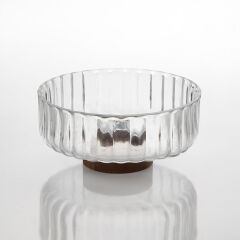 AKASYA AYAKLI CAM KASE 21X10CM