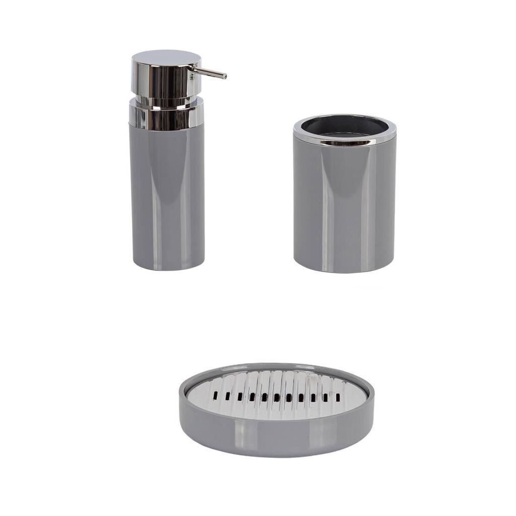 LENOX 3'LÜ BANYO SETİ GRİ