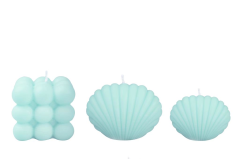 MAVİ BUBBLE-İSTİRİDYE BLUE FİCO SOYAWAX MUM 3'LÜ SET