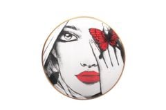 RED LADY TEKLİ SERVİS TABAK 26CM