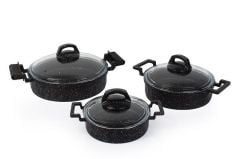 SİYAH CAST PRESTIGE 3 PARÇA SAHAN SET