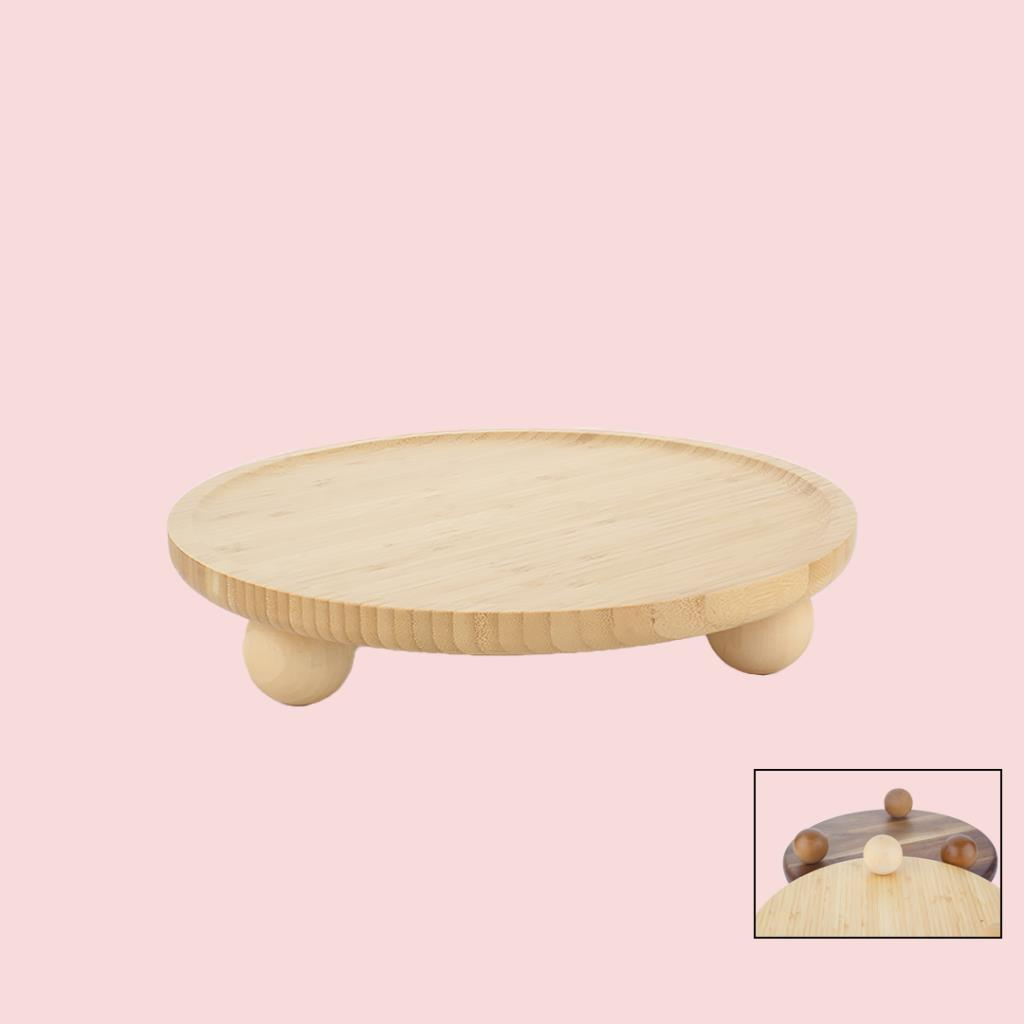 BAMBU TOP AYAKLI SUNUMLUK/STAND 32CM