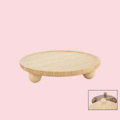 BAMBU TOP AYAKLI SUNUMLUK/STAND 32CM