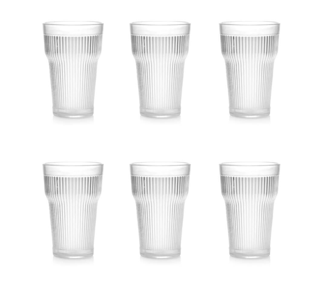 BAROK ŞEFFAF 6'LI UZUN BARDAK