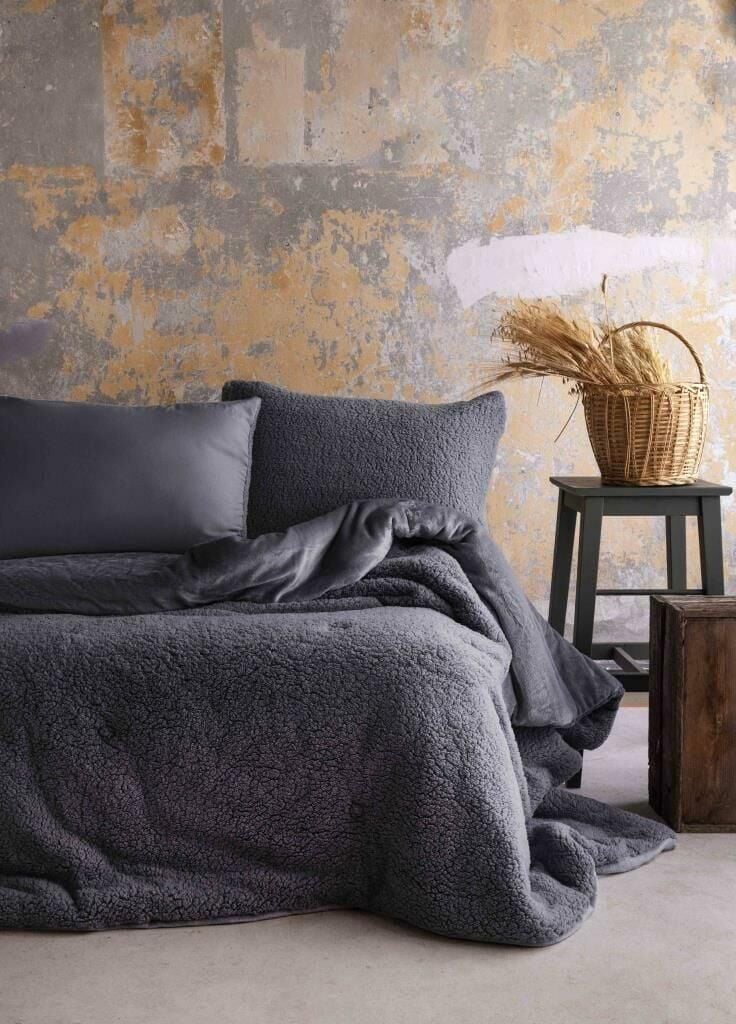 BASIC SOFTLY ANTRASİT ÇİFT KİŞİLİK YORGAN SET