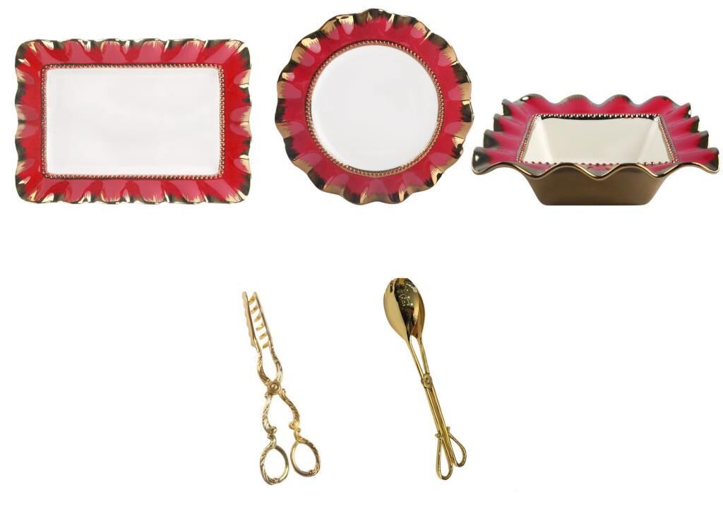 FUŞYA ALTIN 5 PARÇA SOFRA SERVİS SETİ