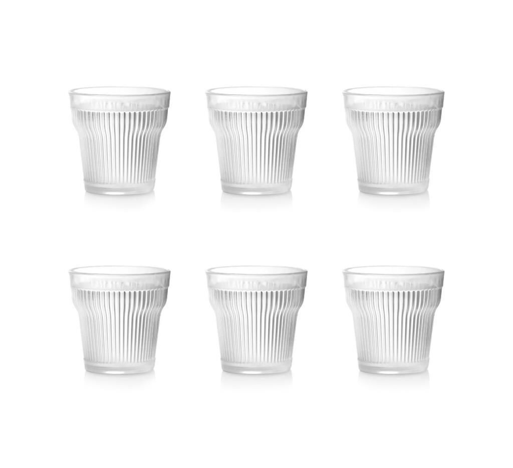 BAROK ŞEFFAF 6'LI KISA BARDAK