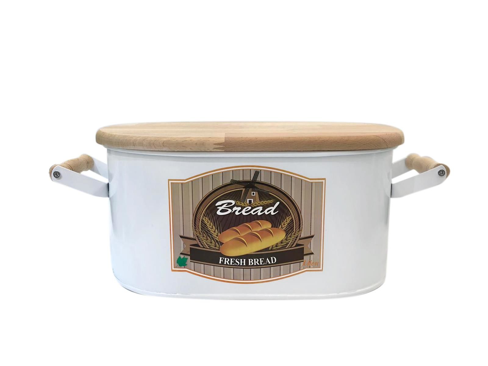 BEYAZ KESME TAHTALI EKMEK KUTUSU