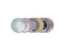 ETNİK DESEN 6'LI PASTA TABAK  21 CM