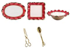 FUŞYA ALTIN 5 PARÇA SOFRA SERVİS SETİ