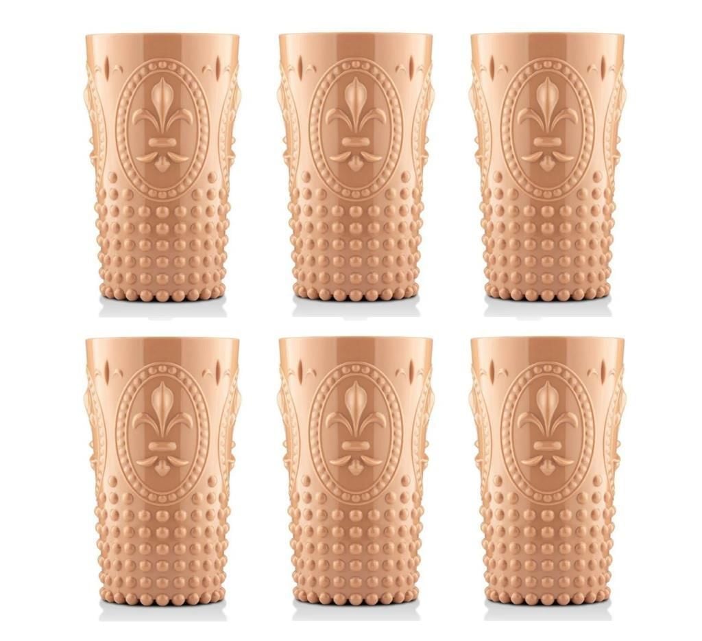 PEARL BAL AKRİLİK(PVC) 6'LI UZUN BARDAK