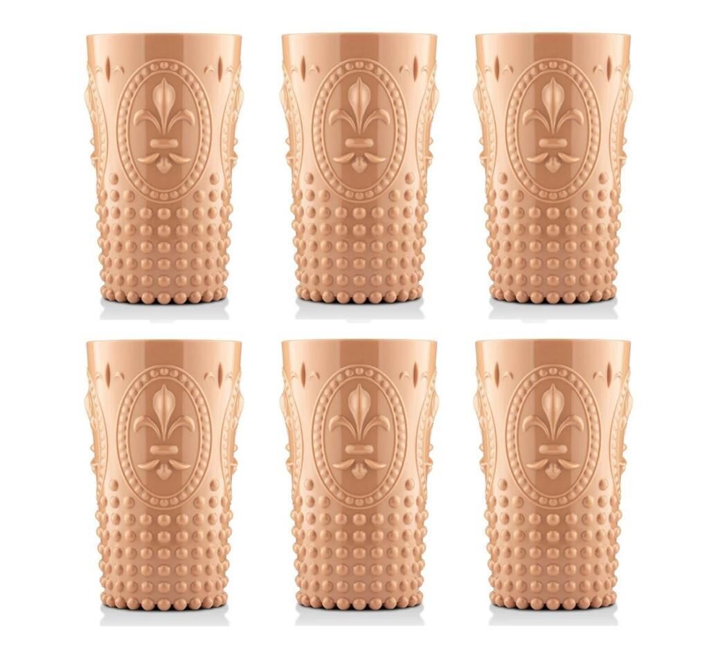 PEARL BAL AKRİLİK(PVC) 6'LI UZUN BARDAK