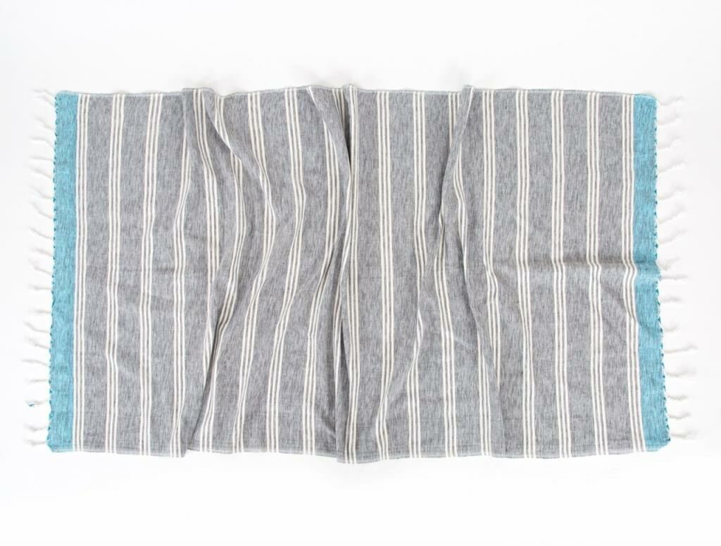 VIOLET KARA TEZGAH PEŞTEMAL GRİ 90x170CM