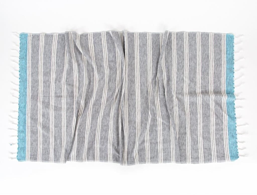 VIOLET KARA TEZGAH PEŞTEMAL GRİ 90x170CM