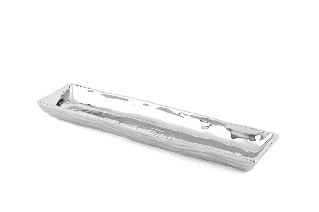 GÜMÜŞ UZUN SERVİS/SUNUM TABAK 36X9CM