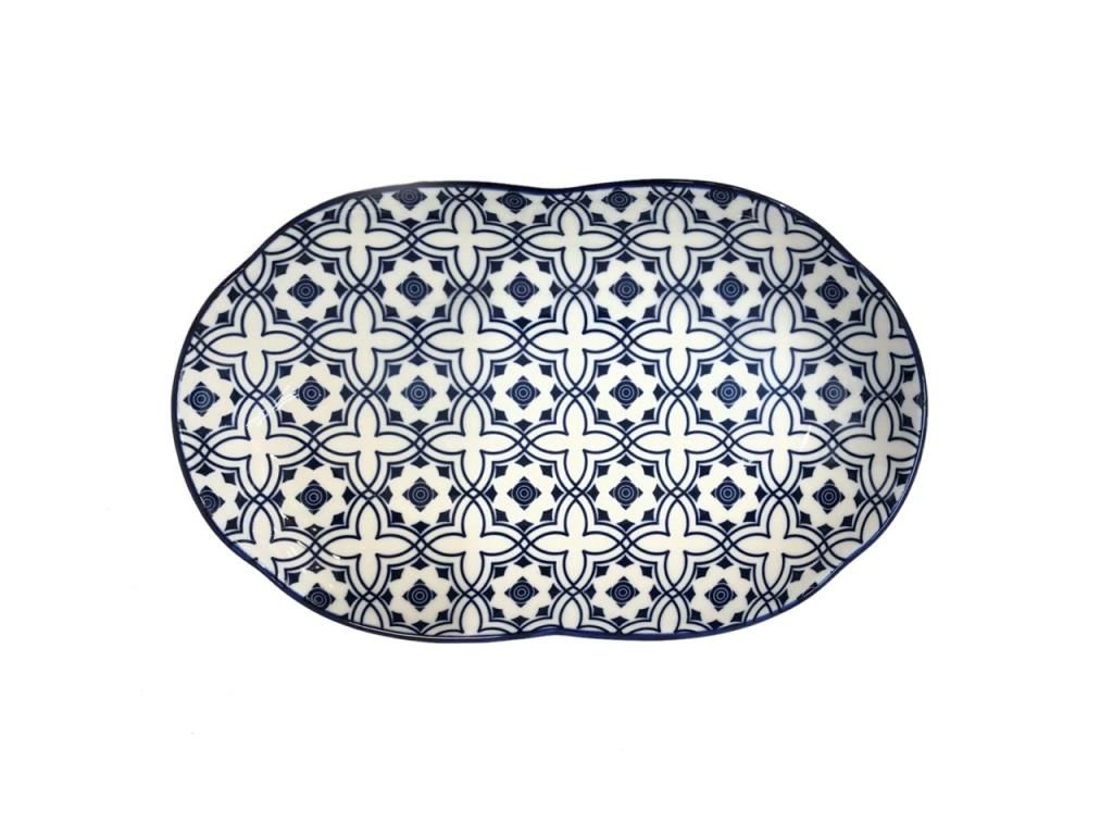 İZNİK SERİSİ OVAL KAYIK TABAK 25 CM