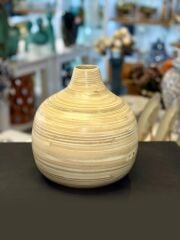BAMBU BEJ VAZO 13X24CM