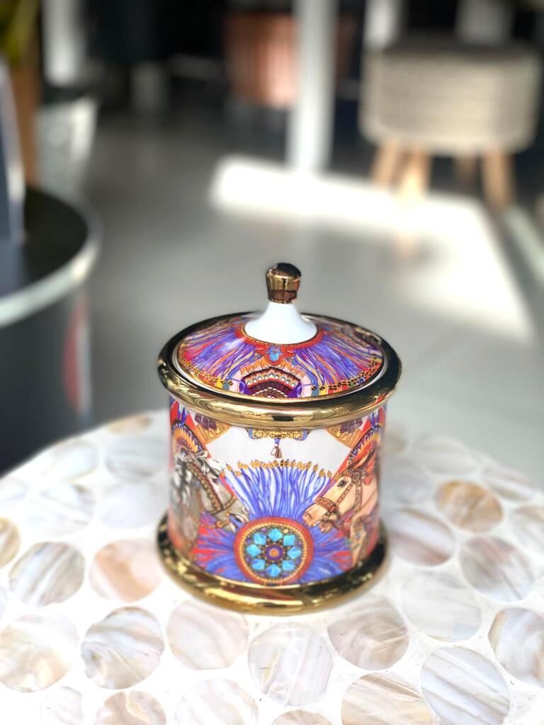 WHISPER KULPLU KAVANOZ DESEN1 13X16,5CM