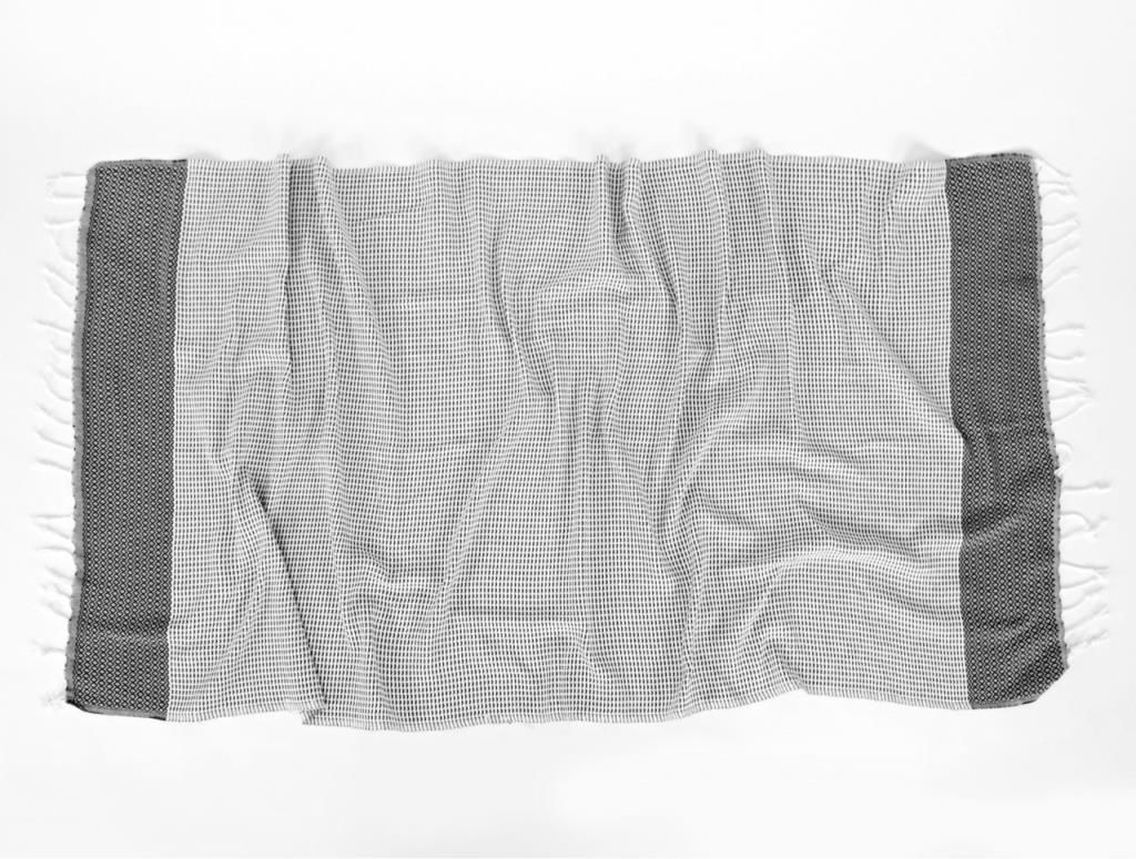 MIA KARA TEZGAH PEŞTEMAL SİYAH 90x170CM