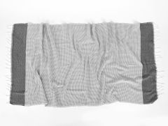 MIA KARA TEZGAH PEŞTEMAL SİYAH 90x170CM
