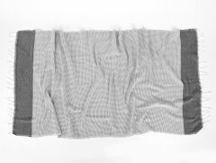 MIA KARA TEZGAH PEŞTEMAL SİYAH 90x170CM