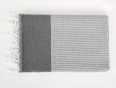 MIA KARA TEZGAH PEŞTEMAL SİYAH 90x170CM
