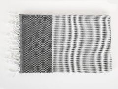 MIA KARA TEZGAH PEŞTEMAL SİYAH 90x170CM