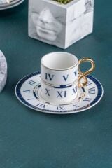 TIMELESS LACİVERT 6 KİŞİLİK TÜRK KAHVESİ FİNCANI