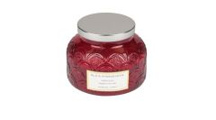 KIRMIZI NAR KOKULU KAVANOZ MUM 12,5X10CM