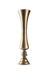 METAL ESKİTME GOLD YER VAZOSU 84x20 CM