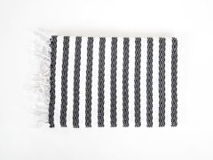 LINY KARA TEZGAH PEŞTEMAL BEYAZ 90x170CM