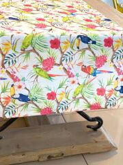 RENKLİ TROPİK DESEN RUNNER 50X150CM