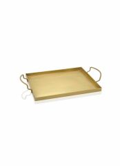 ALTIN METAL TEPSİ 30X19CM
