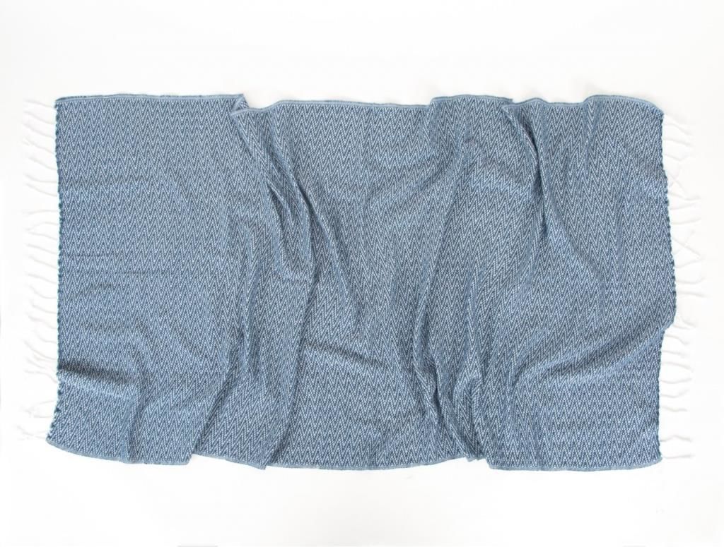 ILGIN KARA TEZGAH PEŞTEMAL MAVİ 90x170CM