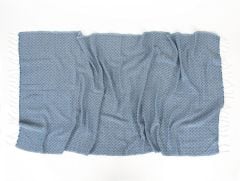 ILGIN KARA TEZGAH PEŞTEMAL MAVİ 90x170CM