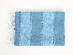 ALEDA KARA TEZGAH PEŞTEMAL MAVİ 90x170CM