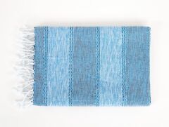 ALEDA KARA TEZGAH PEŞTEMAL MAVİ 90x170CM