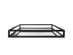 SİYAH AYNALI METAL TEPSİ 40cm