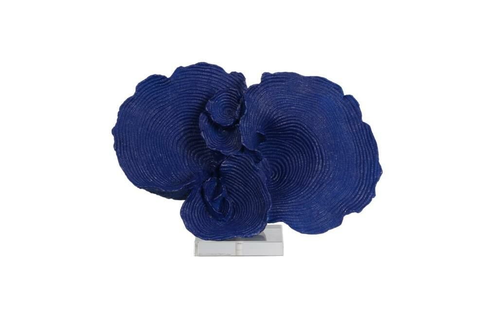 AKRİLİK TABANLI MAVİ MERCAN DEKOR 24CM
