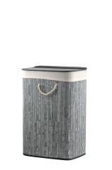 BAMBU GRİ KATLANIR ÇAMAŞIR SEPETİ 62CM
