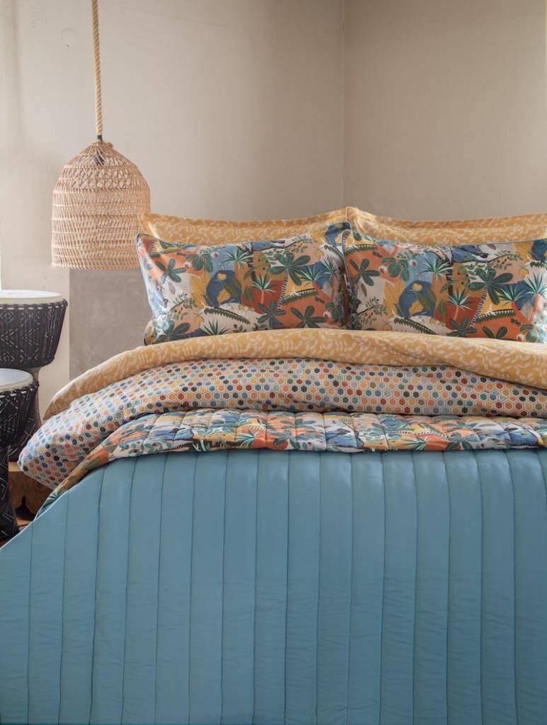 FOREST İNDİGO ÇİFT KİŞİLİK NEVRESİM/YATAK ÖRTÜSÜ