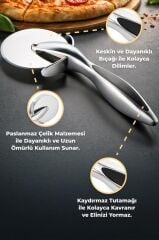 PRIMANOVA SATINE NİKEL KAPLAMA PİZZA DİLİMLEYİCİ