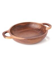 AKASYA KULPLU SUNUM TABAK/KASE 18CM