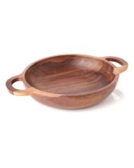 AKASYA KULPLU SUNUM TABAK/KASE 18CM