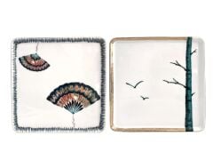 GRACE 2'Lİ KARE SERVİS TABAK 25cm