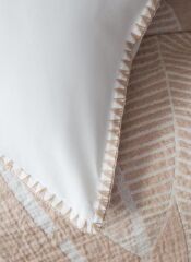 JUNE BEJ MÜSLİN ÇİFT KİŞİLİK NEVRESİM&YATAK ÖRTÜSÜ SET