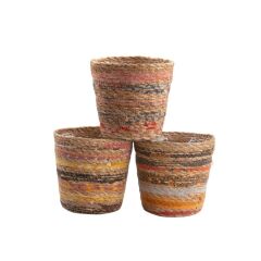 HASIR ASORTİ KONİK SEPET/SAKSI 11X15CM